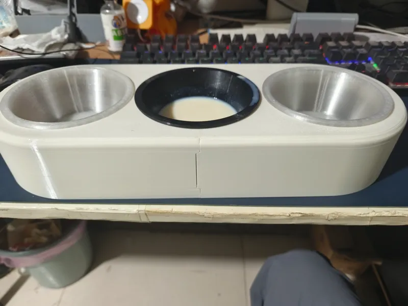 猫盆，狗盆宠物饭盆水盆三孔两孔猫狗饭盆架