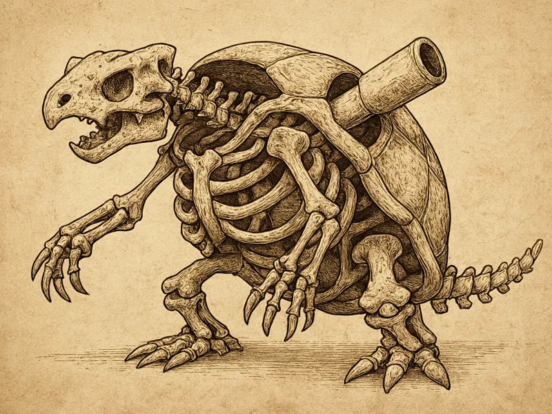 Blastoise skeleton 