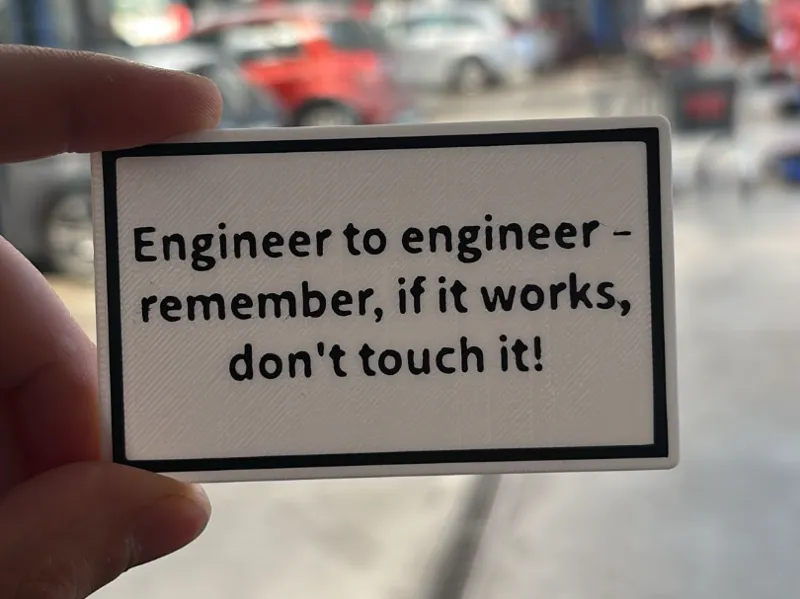 Funny Engineer Card
