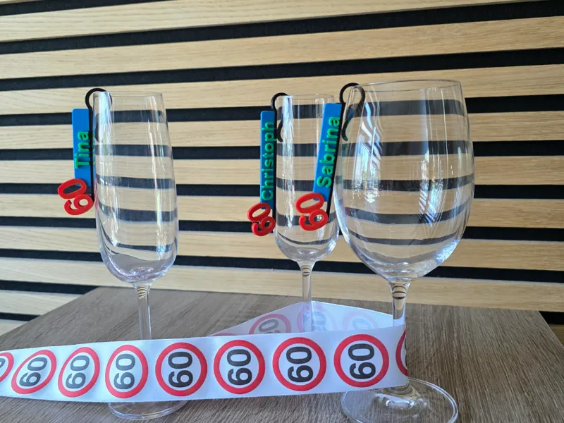Namensschilder 60.Geburtstag 