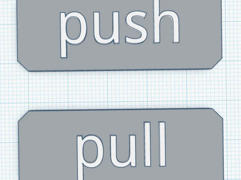 push and pull signs