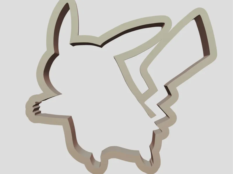 Pokemon Pikachu cookie cutter
