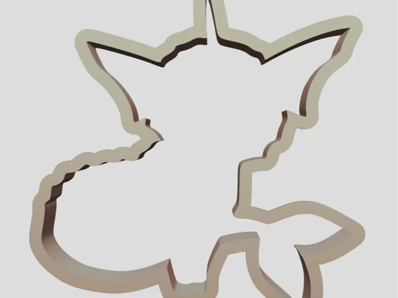 Vaporeon cookie cutter