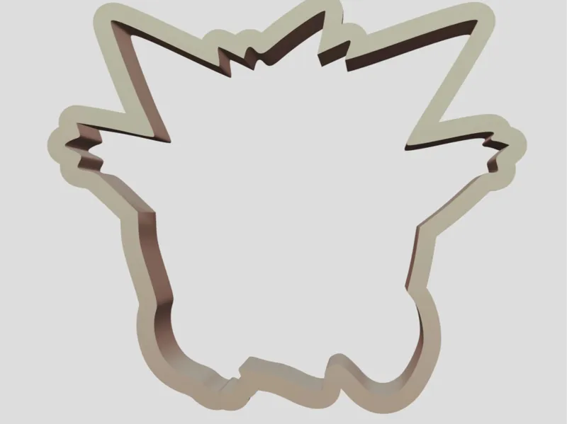 Gengar cookie cutter