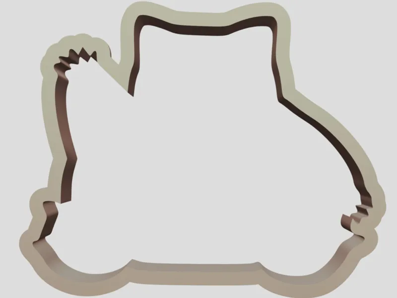 Snorlax cookie cutter