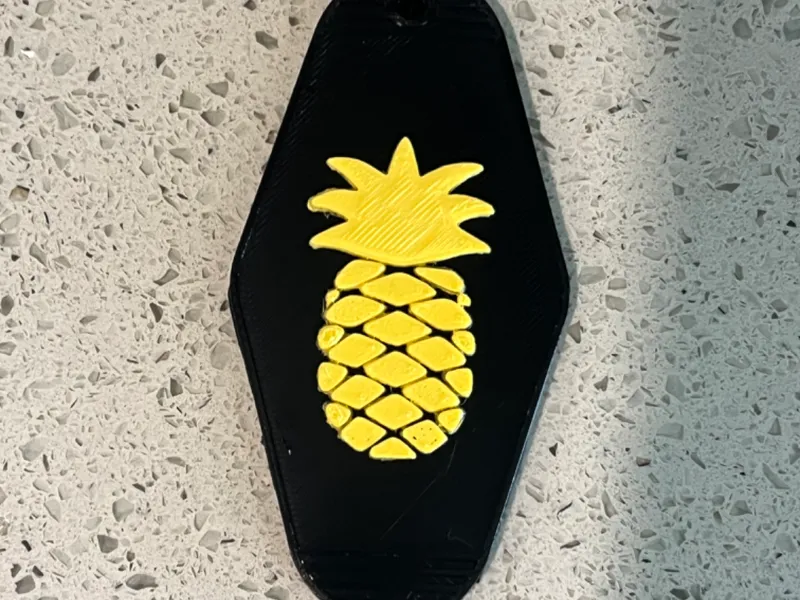 Pineapple keychain