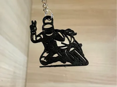 biker keychain.
