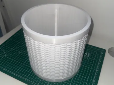 Large Knurled Desk Bin