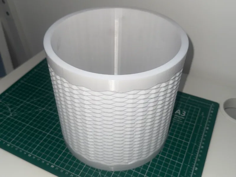 Large Knurled Desk Bin