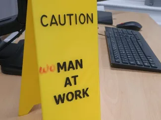 Caution: Man at Work