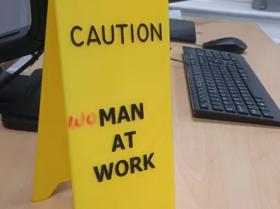 Caution: Man at Work