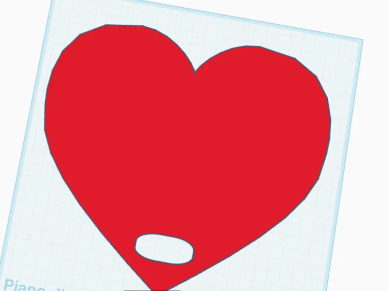ventaglio a forma di cuore