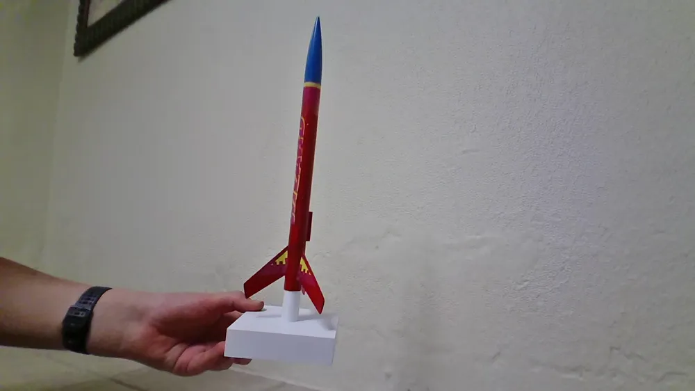 Model rocket stand for A, B, and, C motor rockets - Free 3D Print Model ...