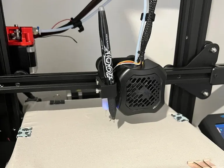 Ender 3 V2 BL Touch Mount and Pen Plotter