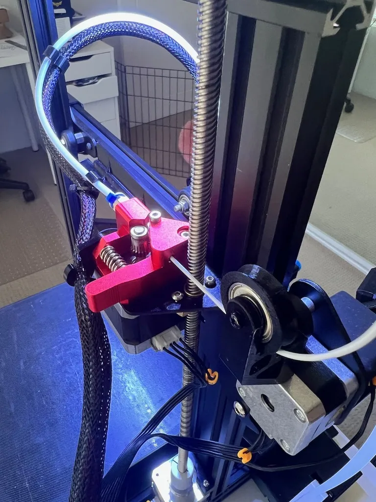 Ender 3 V2 Filament Guide for Dual Gear Extruder