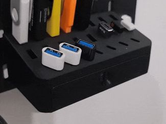 Skadis - USB / USB c support + micro sd drawer