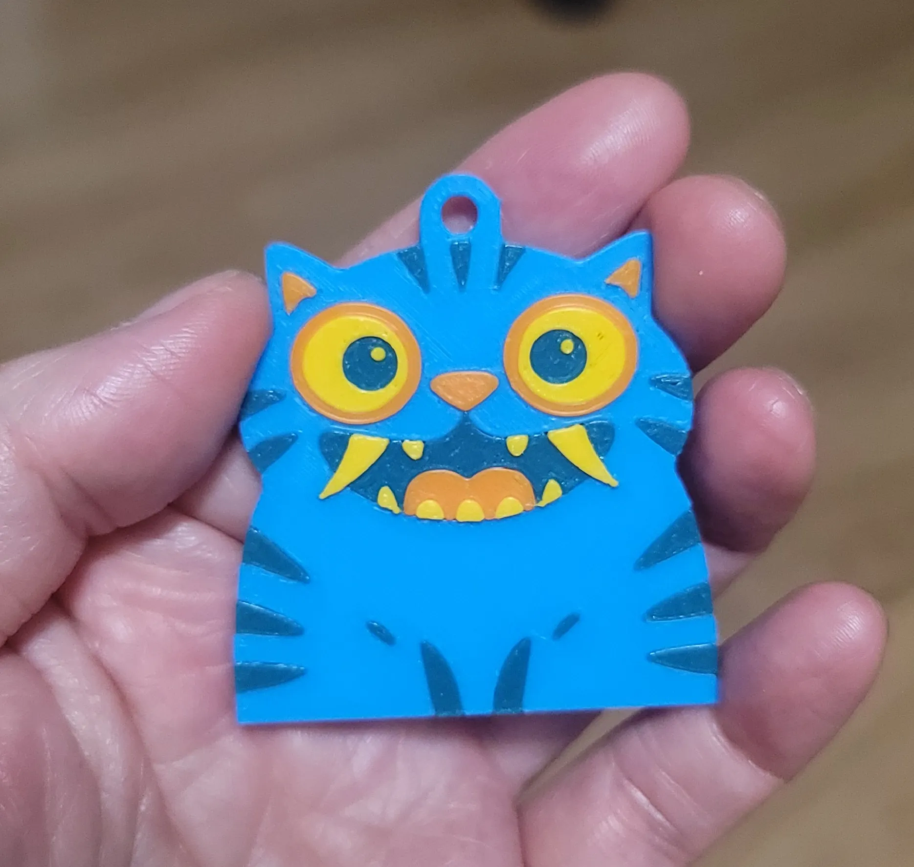 KPop Demon Hunter Tiger Derpy Keychain