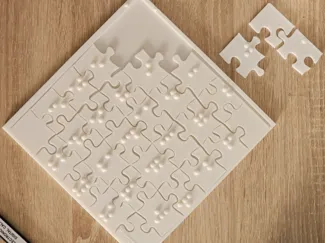 Puzzle for the blinds (Braille alphabet)
