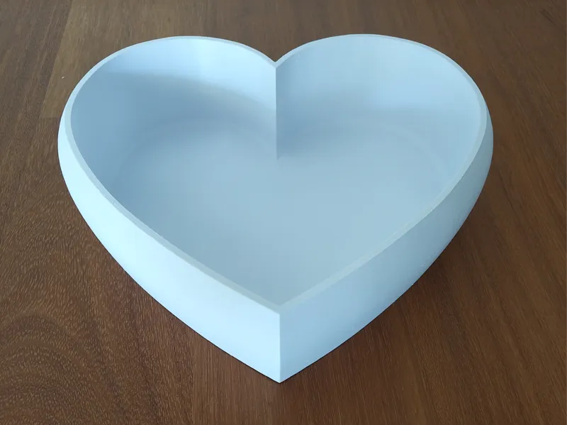 Parametric heart tray/present basket