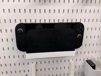 Nintendo Switch 2 Charging Dock Pegboard Mount