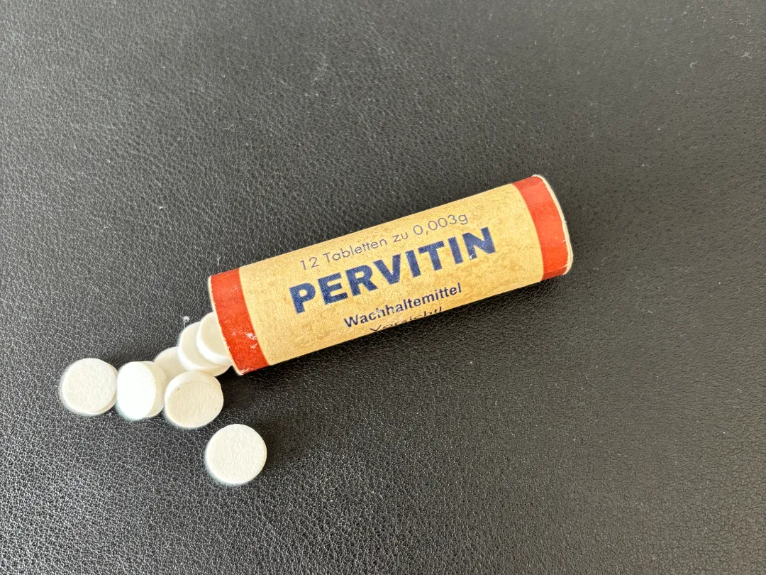 Réplique de flacon Pervitine seconde guerre mondiale