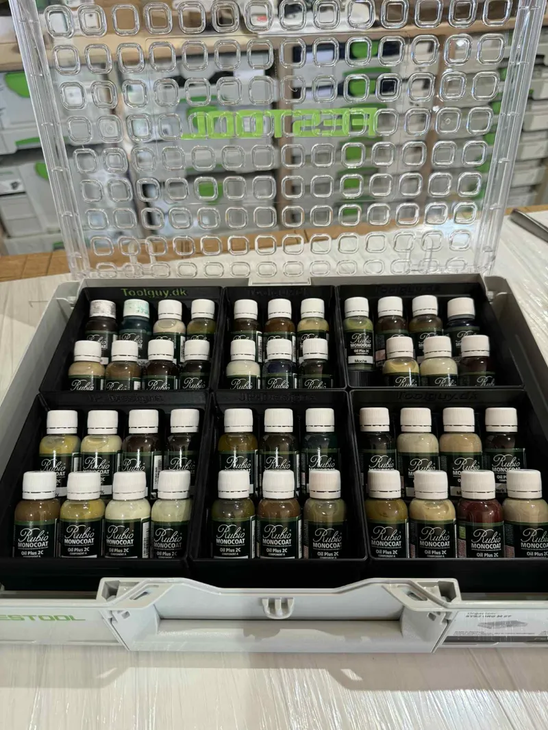 Rubio Monocoat color tray SYS3 Org/Sort-3 M337
