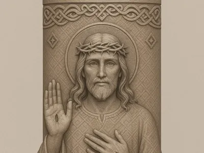a Jesus candle