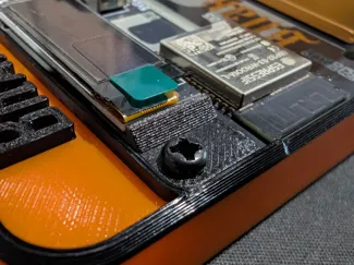 Bitaxe Screen LED Holder. Screw in place