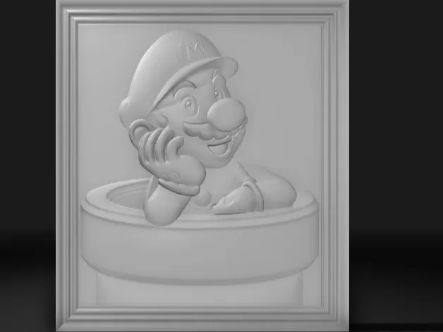 Mario In Pipe Art
