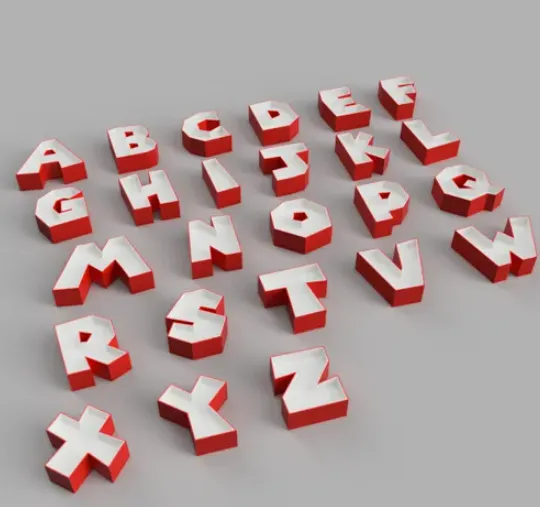 NAMELED - ALPHABET LED LAMP Mario Bros by Alex3dfiles MakerWorld ...