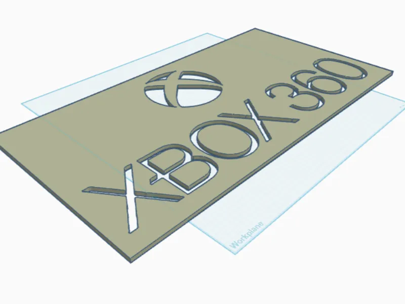 XBOX 360 logo stencil