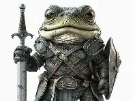 Frog Warrior Keychain