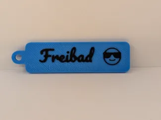 Freibad Schlüssel Anhänger