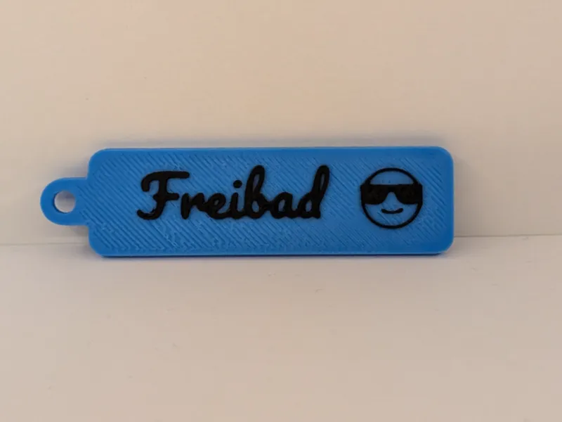Freibad Schlüssel Anhänger