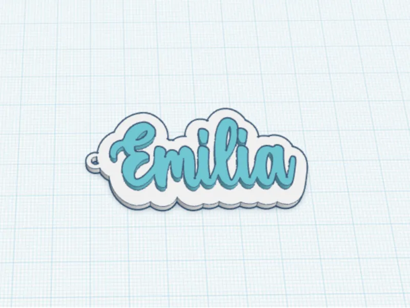 Emilia name Keychain