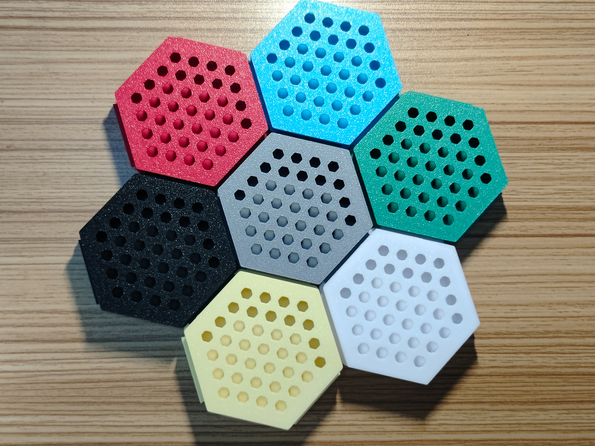 Hexagonal Model Storage Box Board Game Accessories Model Parts