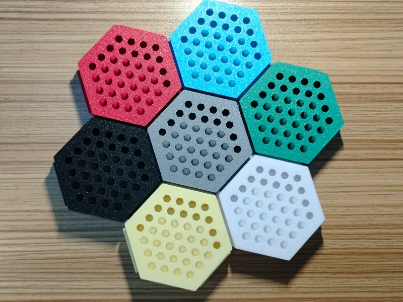六边形模型收纳盒 桌游配件 模型零件