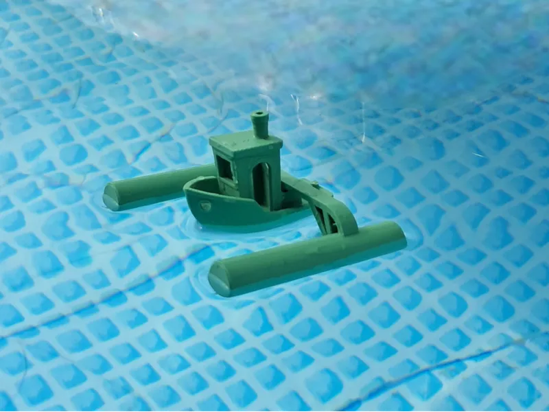 Float attachment for benchy