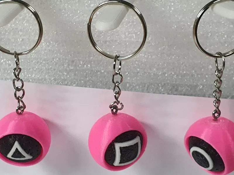 Keyrings - Squid game soldier's mask