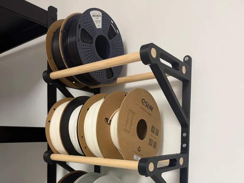 Spool holder/shelf (wall mounted)