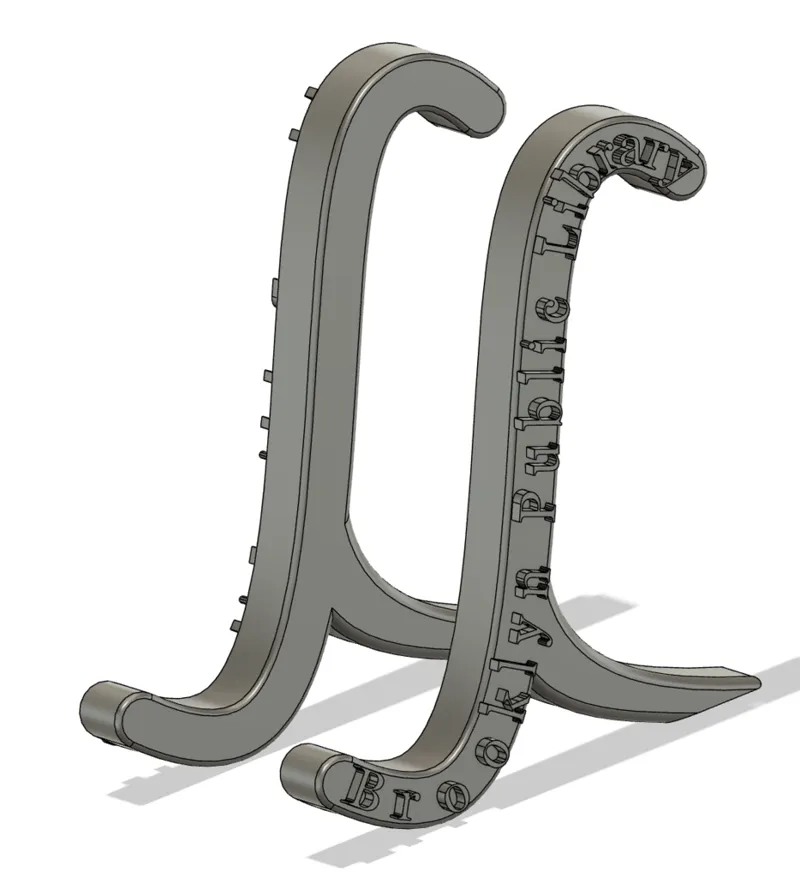 Book Display Stand (distance customizable)   (BPL)