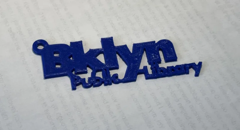 Bklyn Public Library Keychain (BPL)  (TPU)