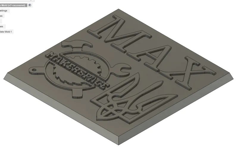 Chocolate Mold -Max- (w/ Ukrainian Tryzub)