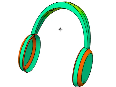 Headphones (hollow bridge between ear cups)