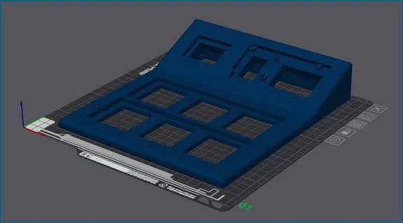 A blue square object on a mat

AI-generated content may be incorrect.