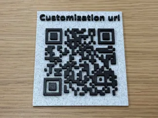 Custom QR code with label