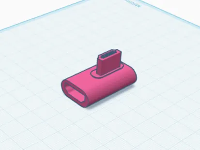 HDMI Right Angle Male-Female Adapter Model/Obj