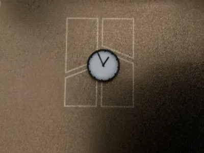 1/12 scale miniature dollhouse clock