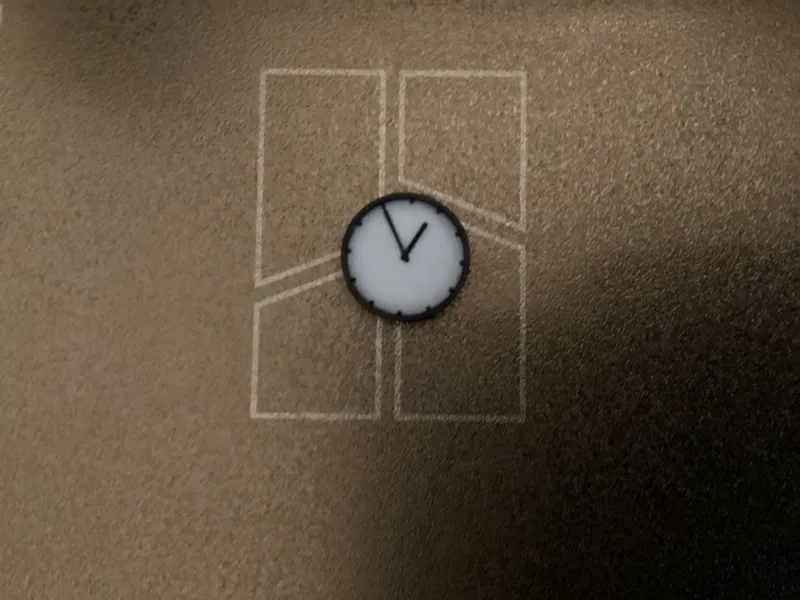 1/12 scale miniature dollhouse clock