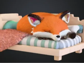 Sleepy fox